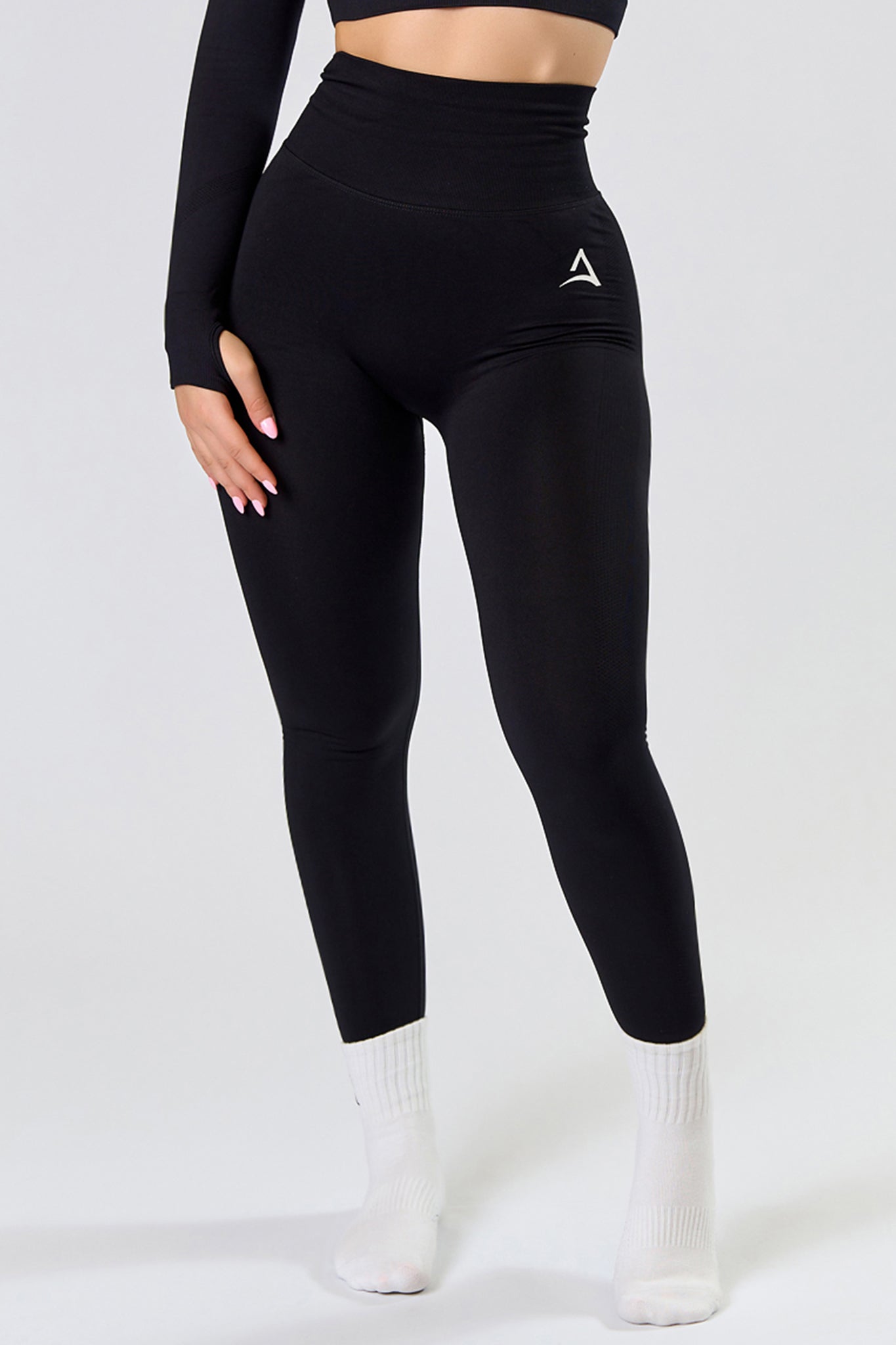 SEAMLESS LONG Tights Black