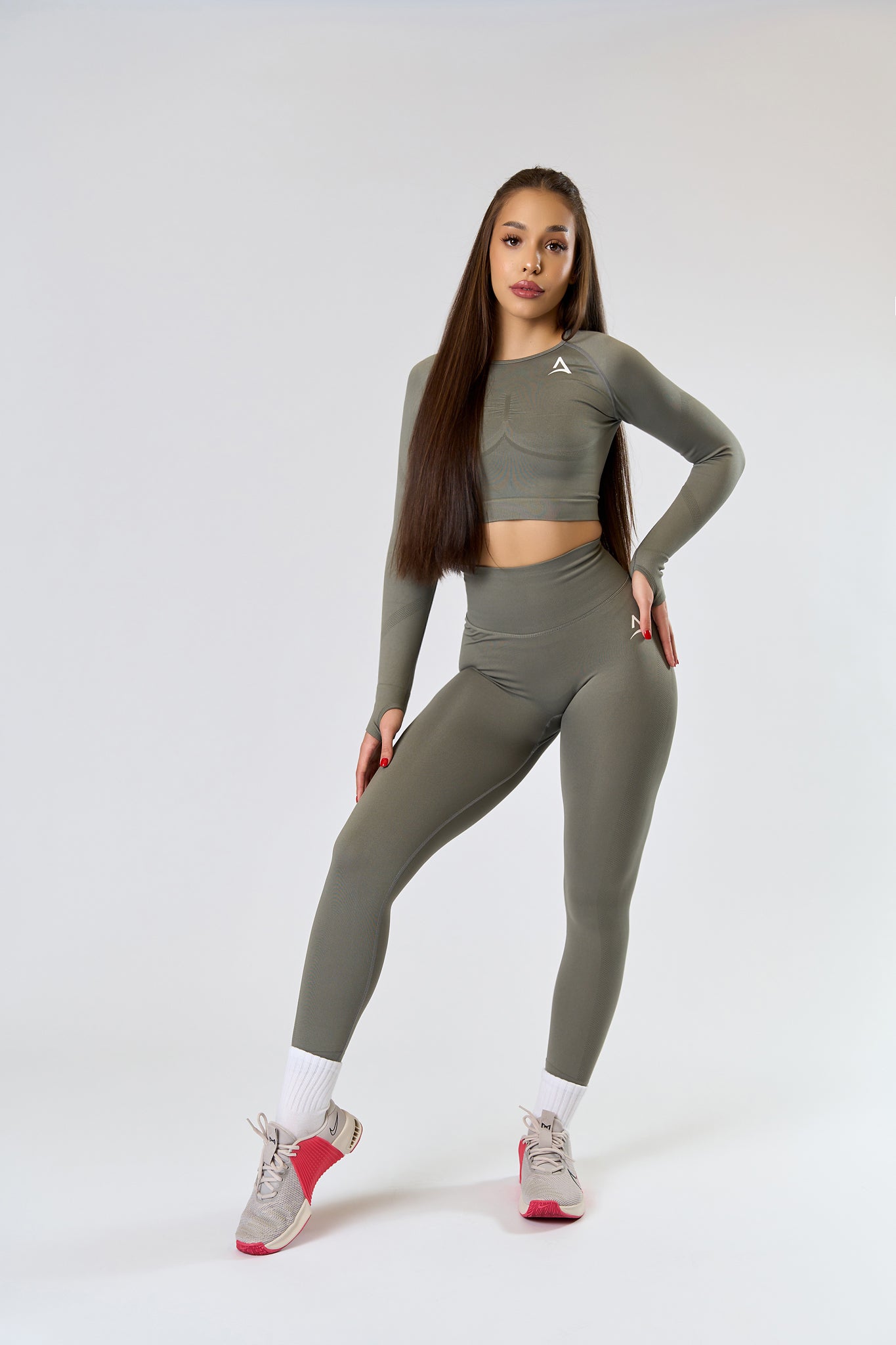 SEAMLESS LONG Set Grey