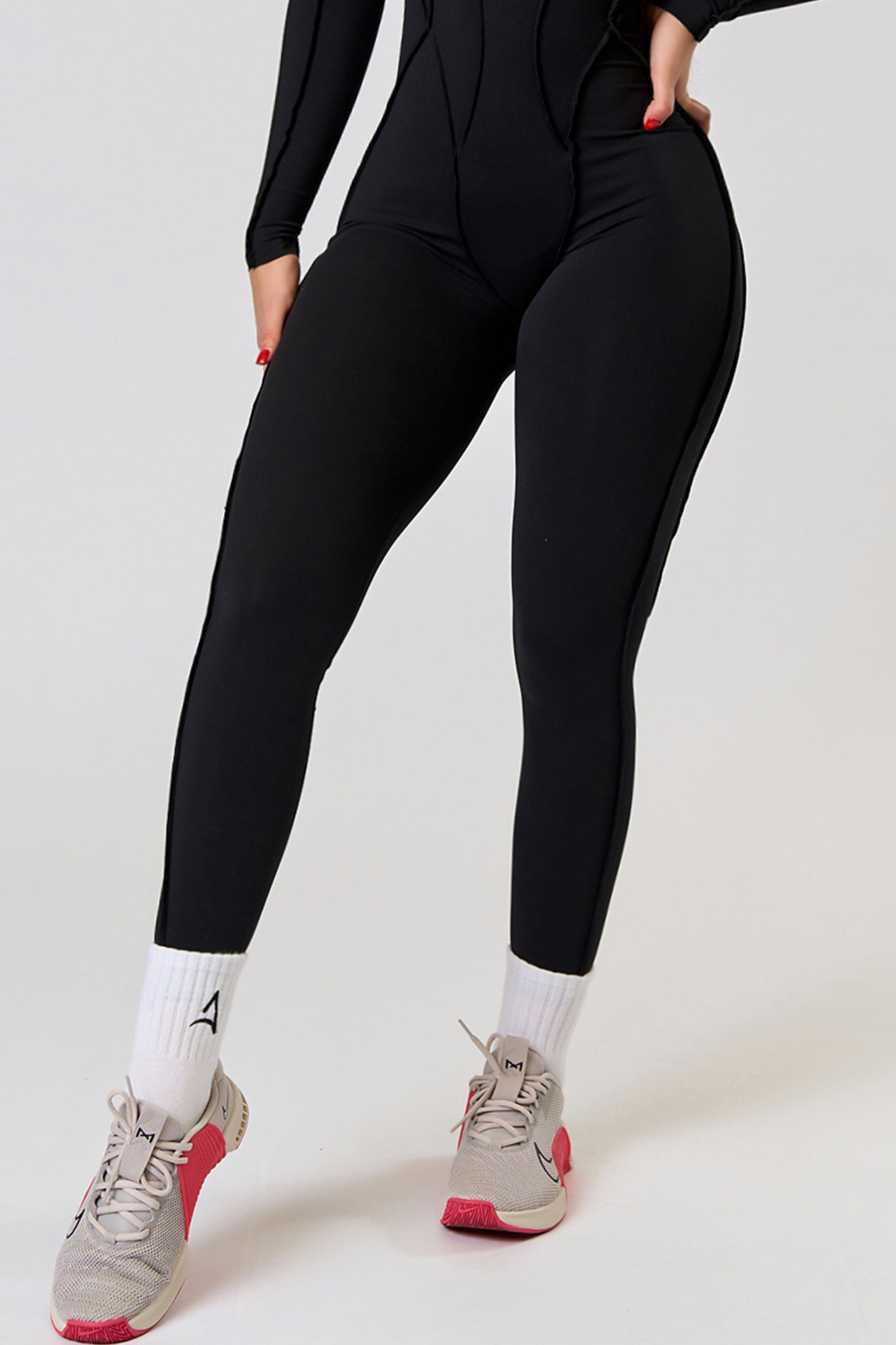 BODY TRACE LONG Jumpsuit Black