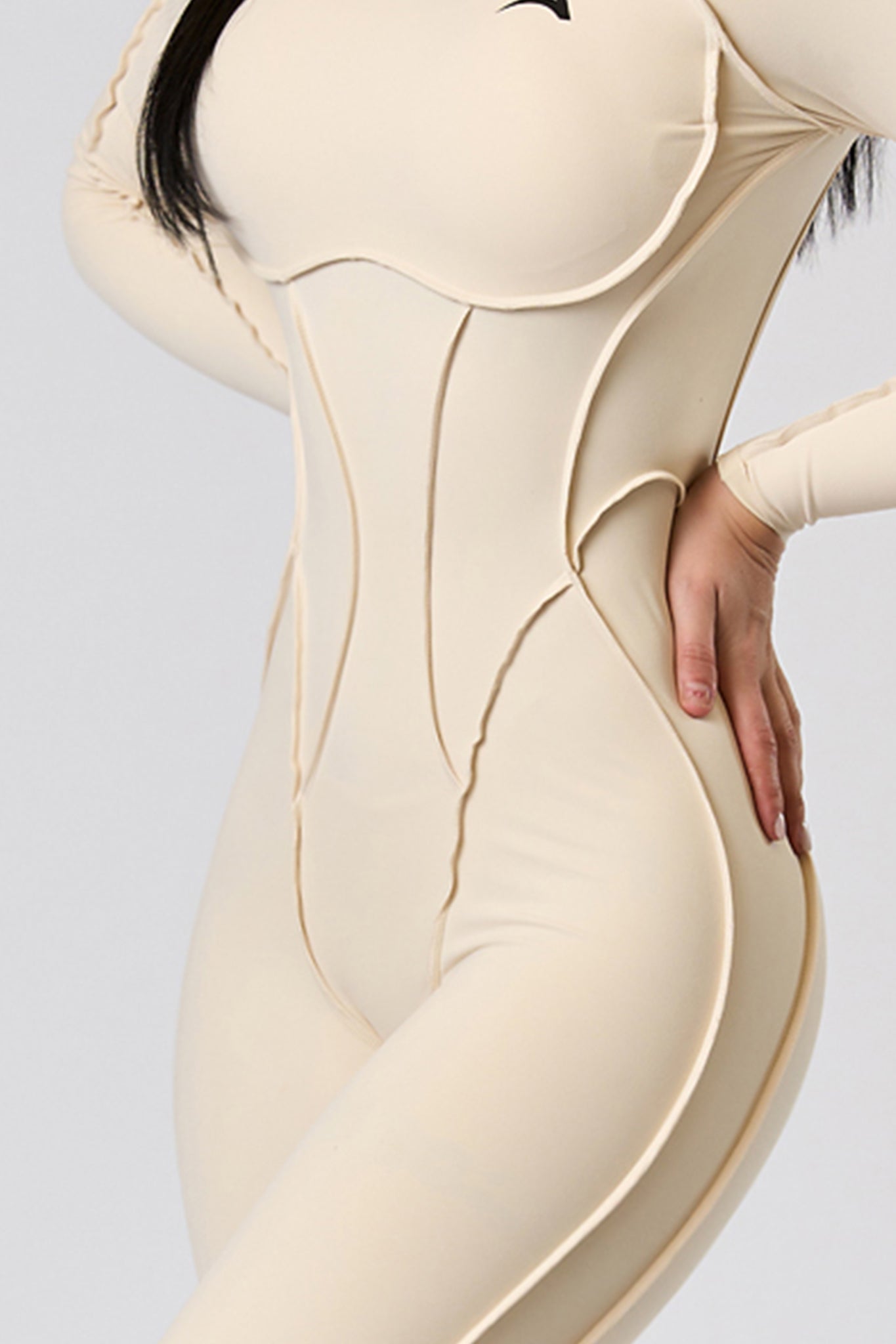 BODY TRACE LONG Jumpsuit Nude
