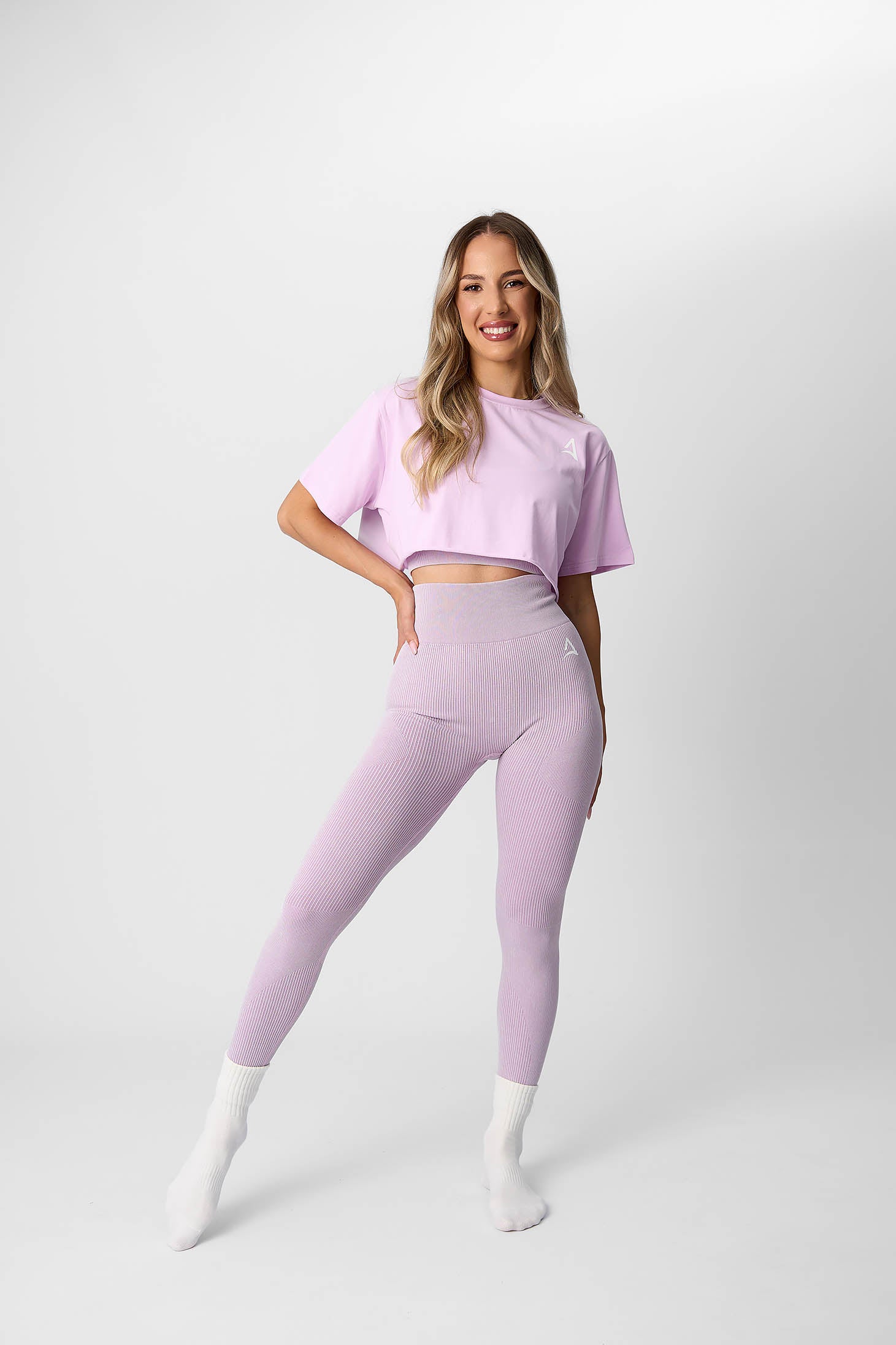 ABYFIT CROP T-shirt Lilac