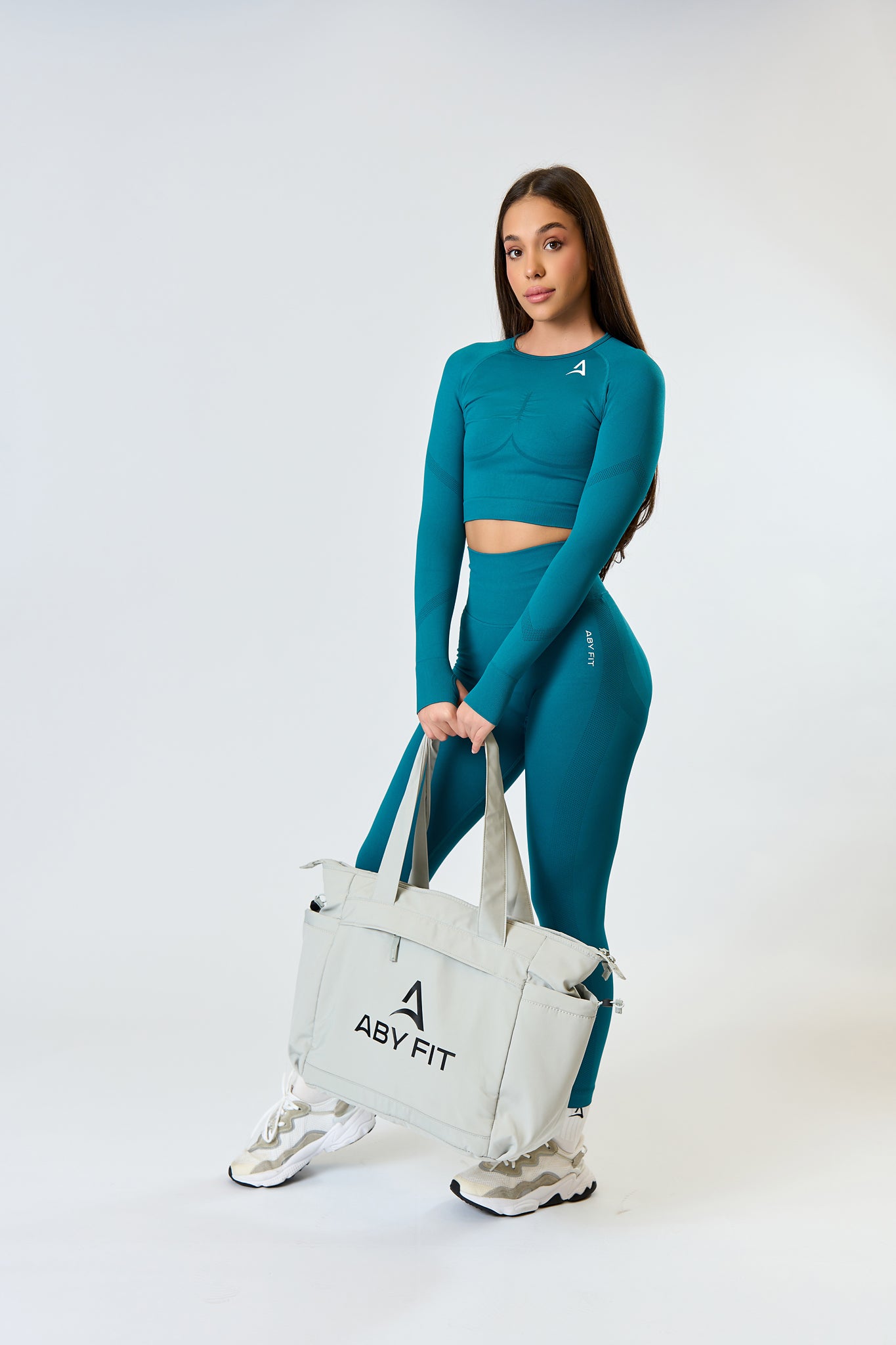 SEAMLESS LONG Set Turquoise