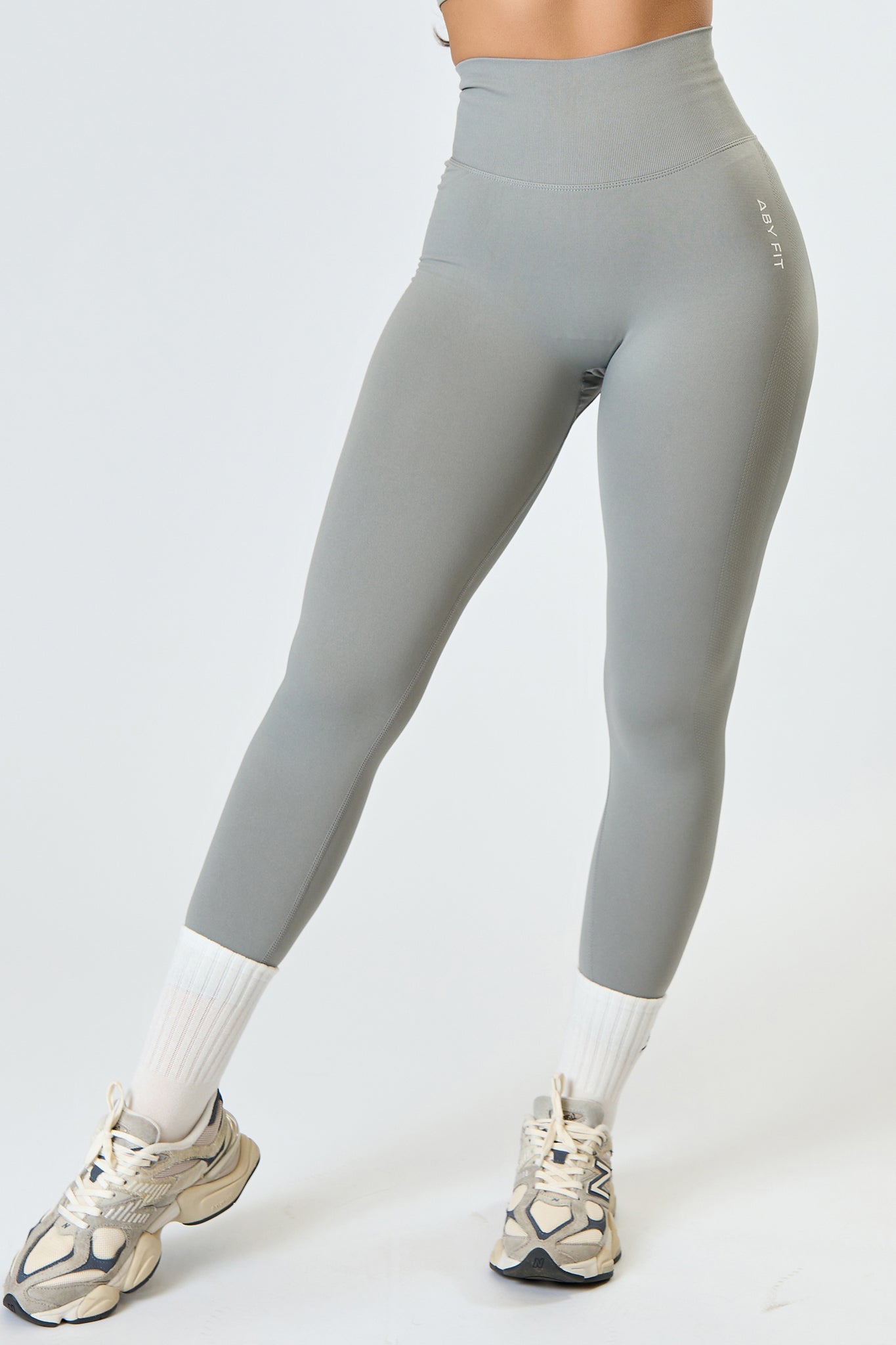SEAMLESS LONG Tights Light grey