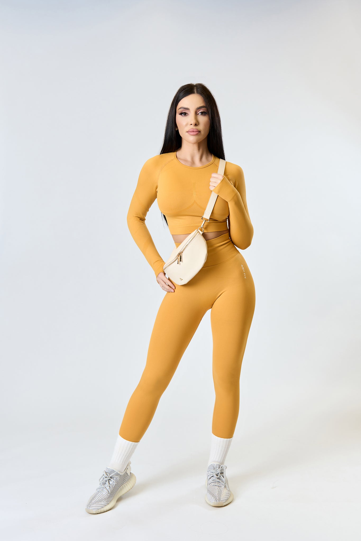 SEAMLESS LONG tights Petrol green