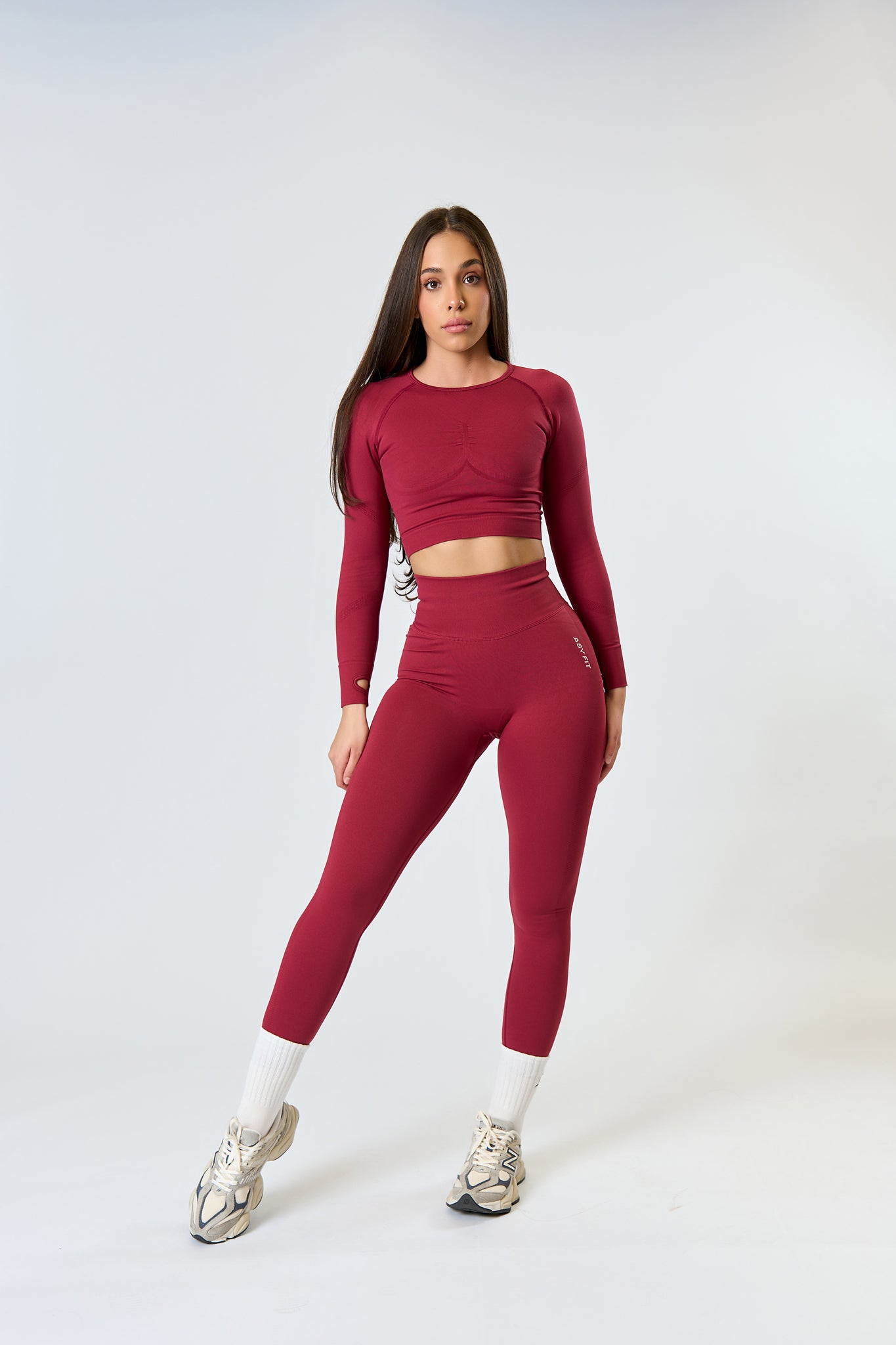 SEAMLESS LONG Set Burgundy