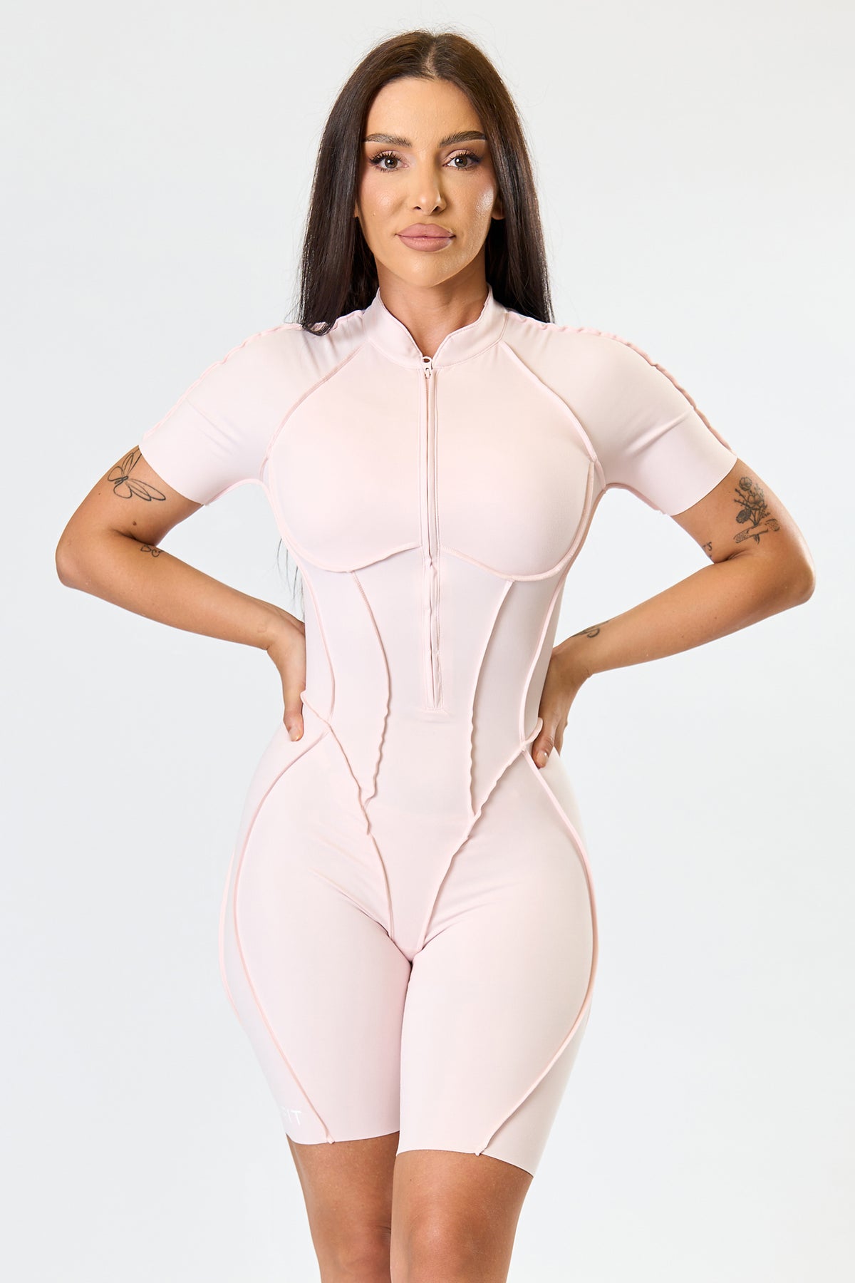 GLAM FIT SHORT jumpsuit Light pink