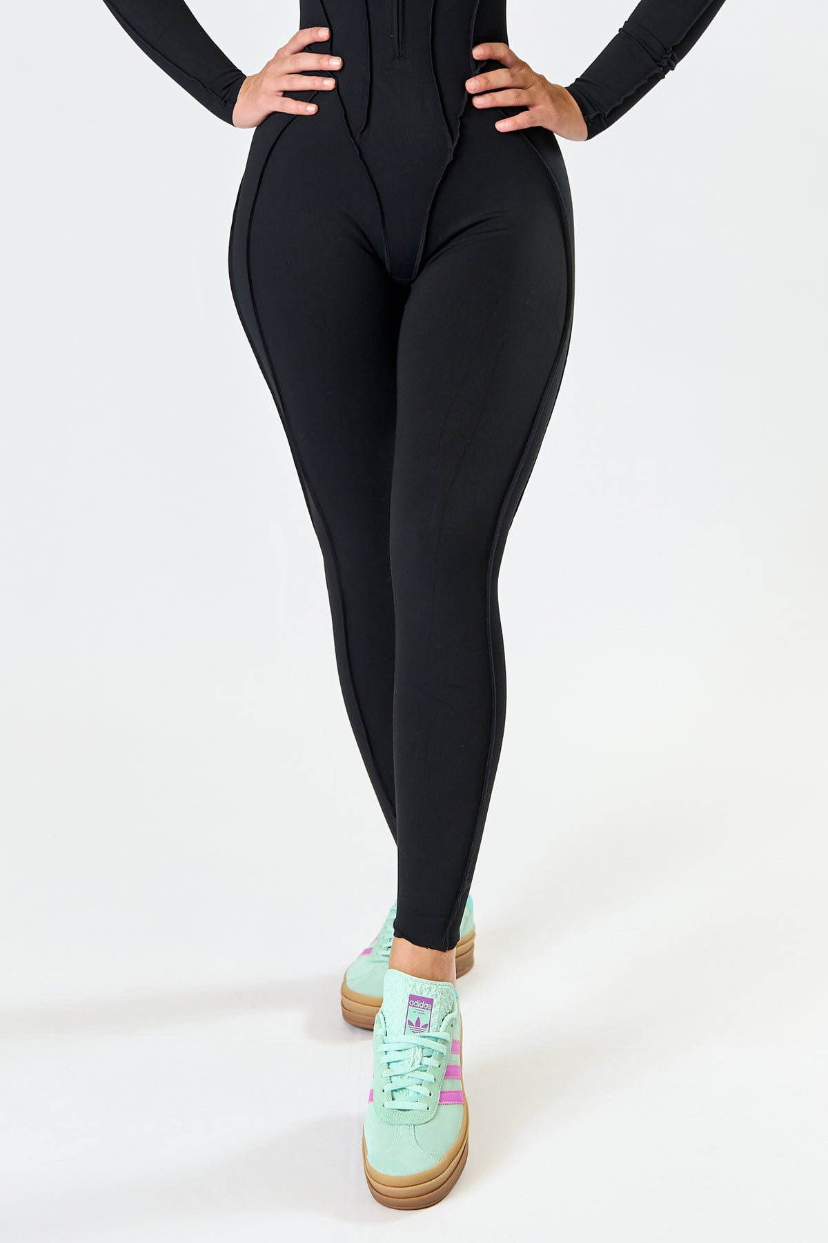 GLAM FIT LONG Jumpsuit Black
