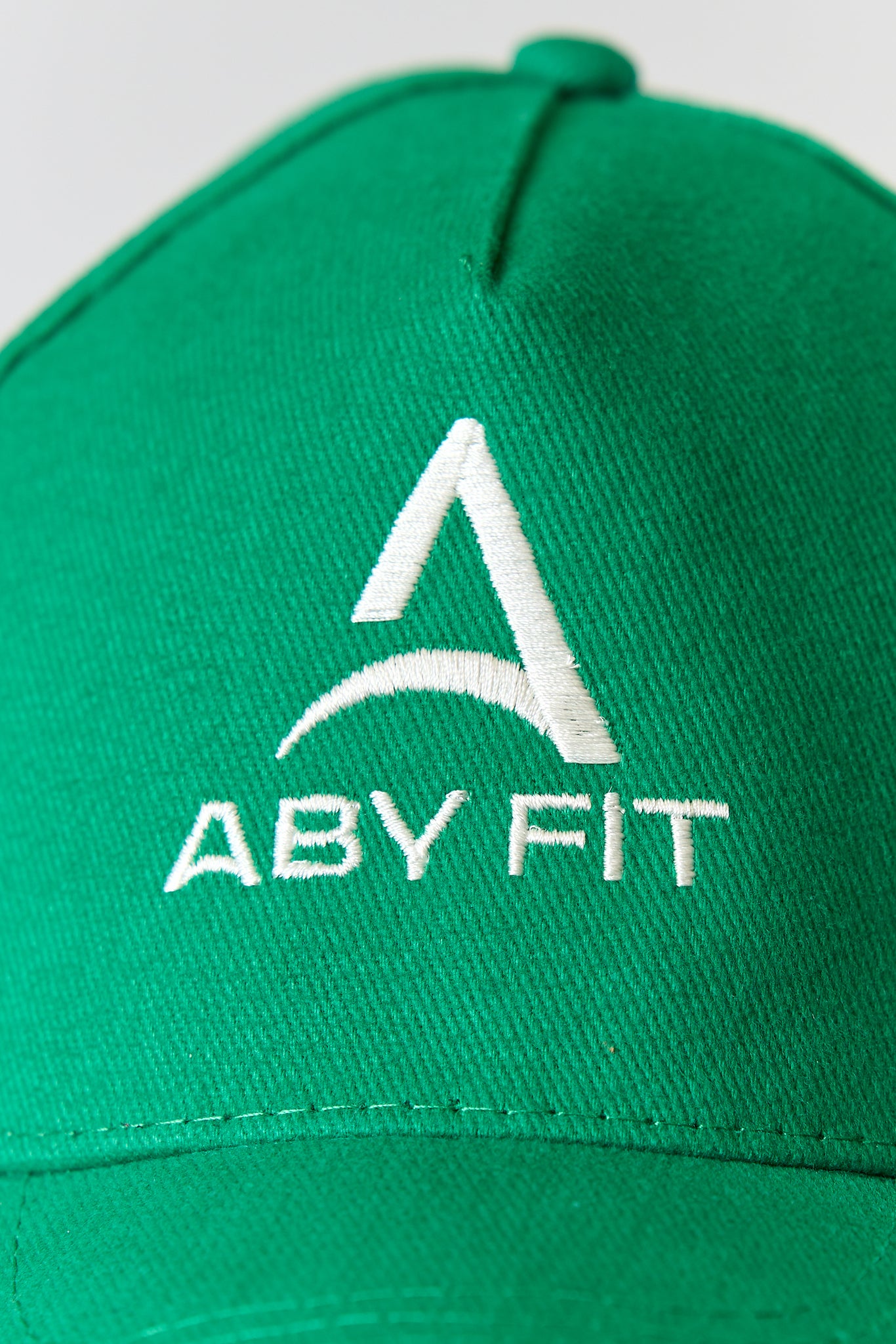 WHITE LOGO Green Cap