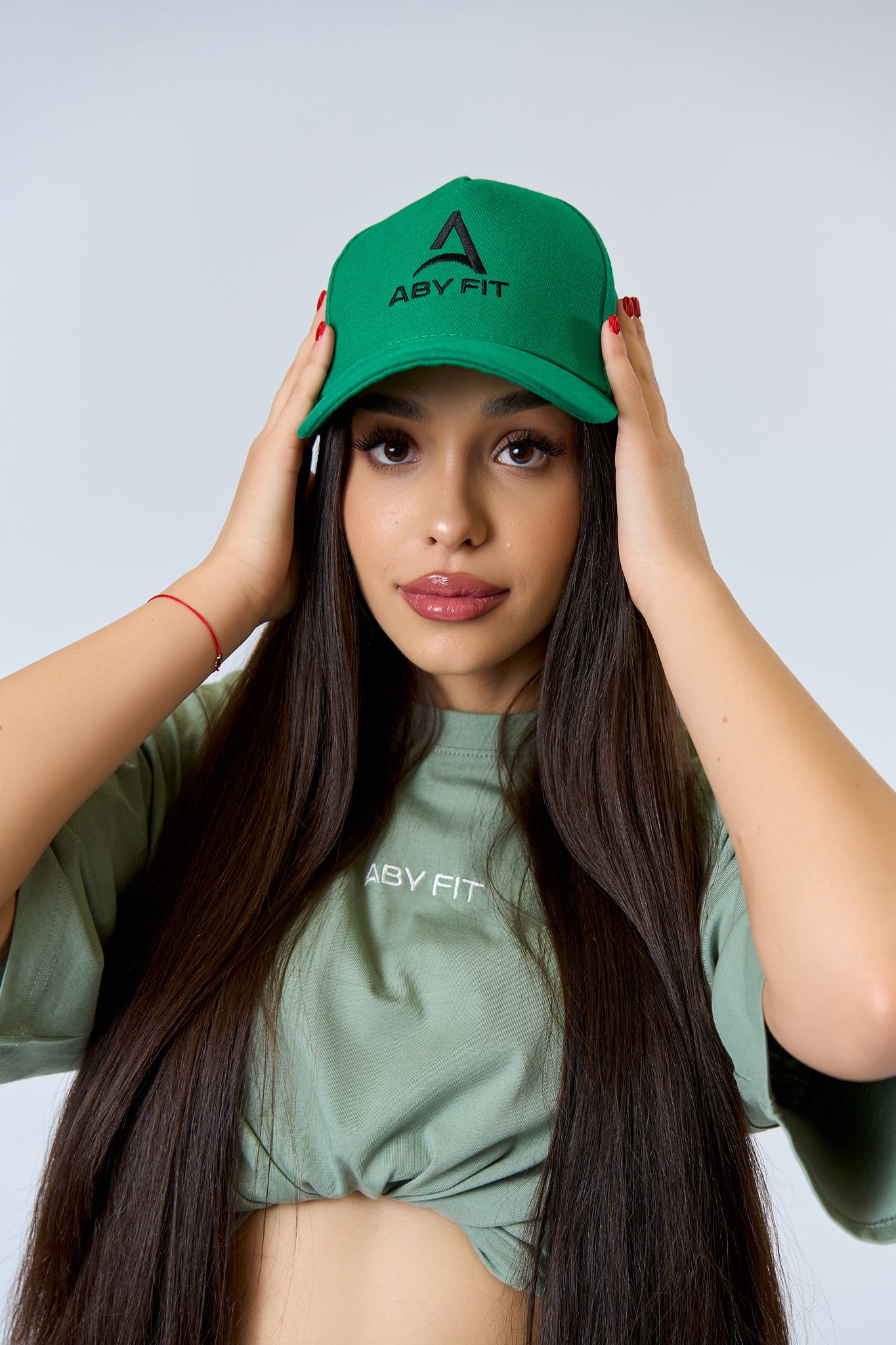 BLACK LOGO Green Cap