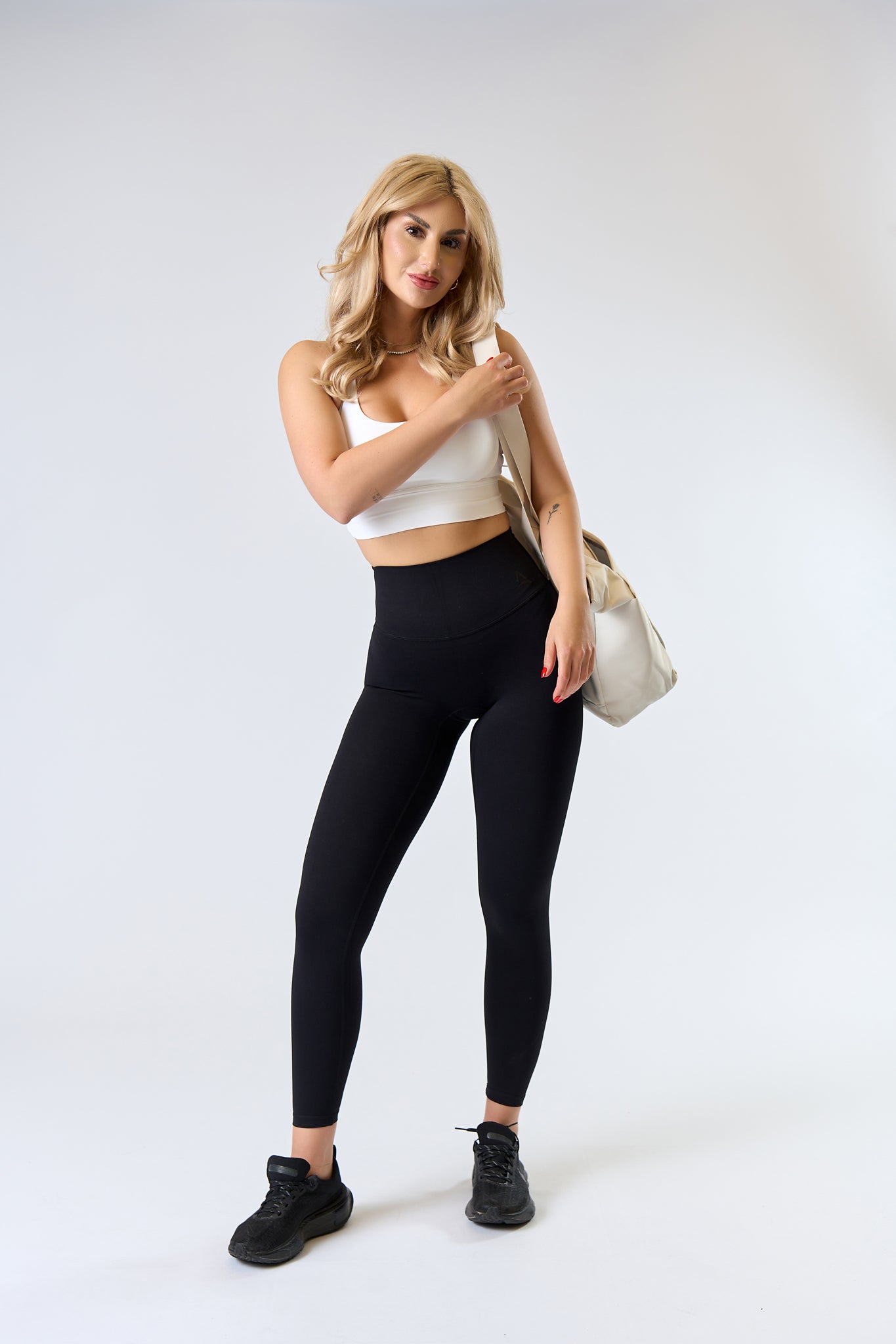 SOFT BY LUXURY Tights Black Logo Black