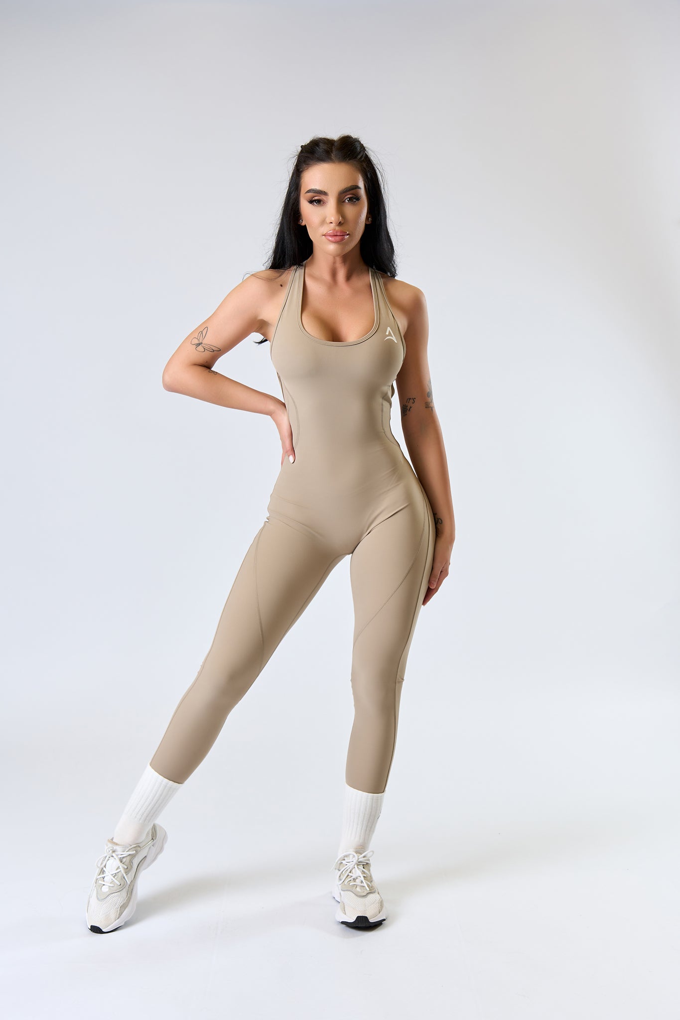 STRAIGHT Jumpsuit Beige