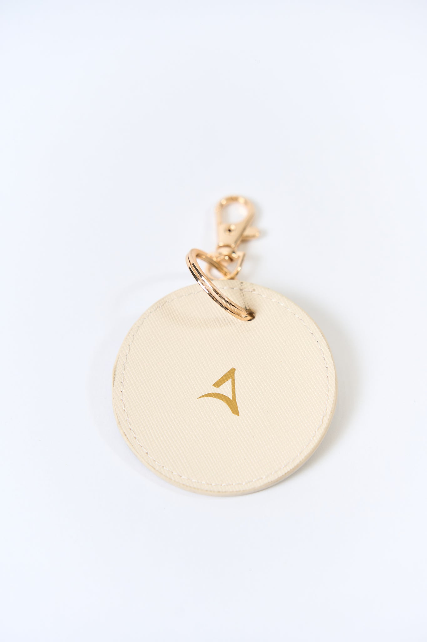 ROUND MATCH Keychain Nude