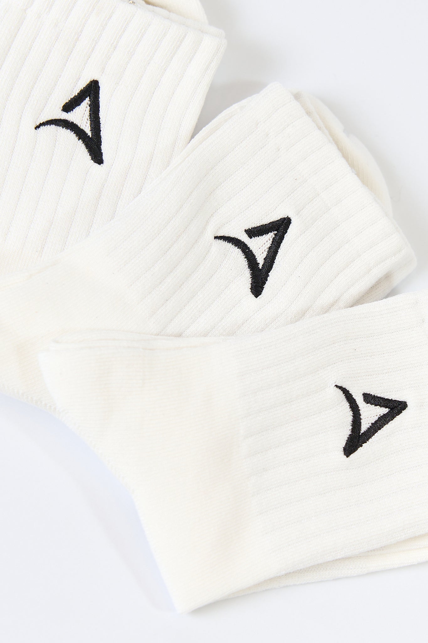 Set of 3 ABY SOCKS White
