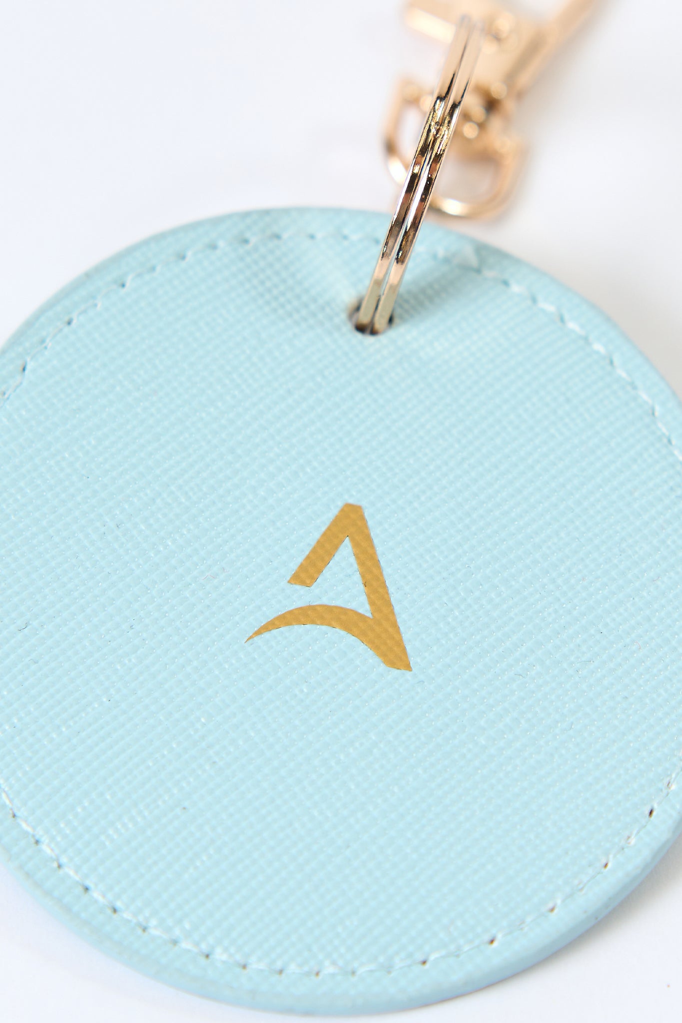 ROUND MATCH keychain Light blue