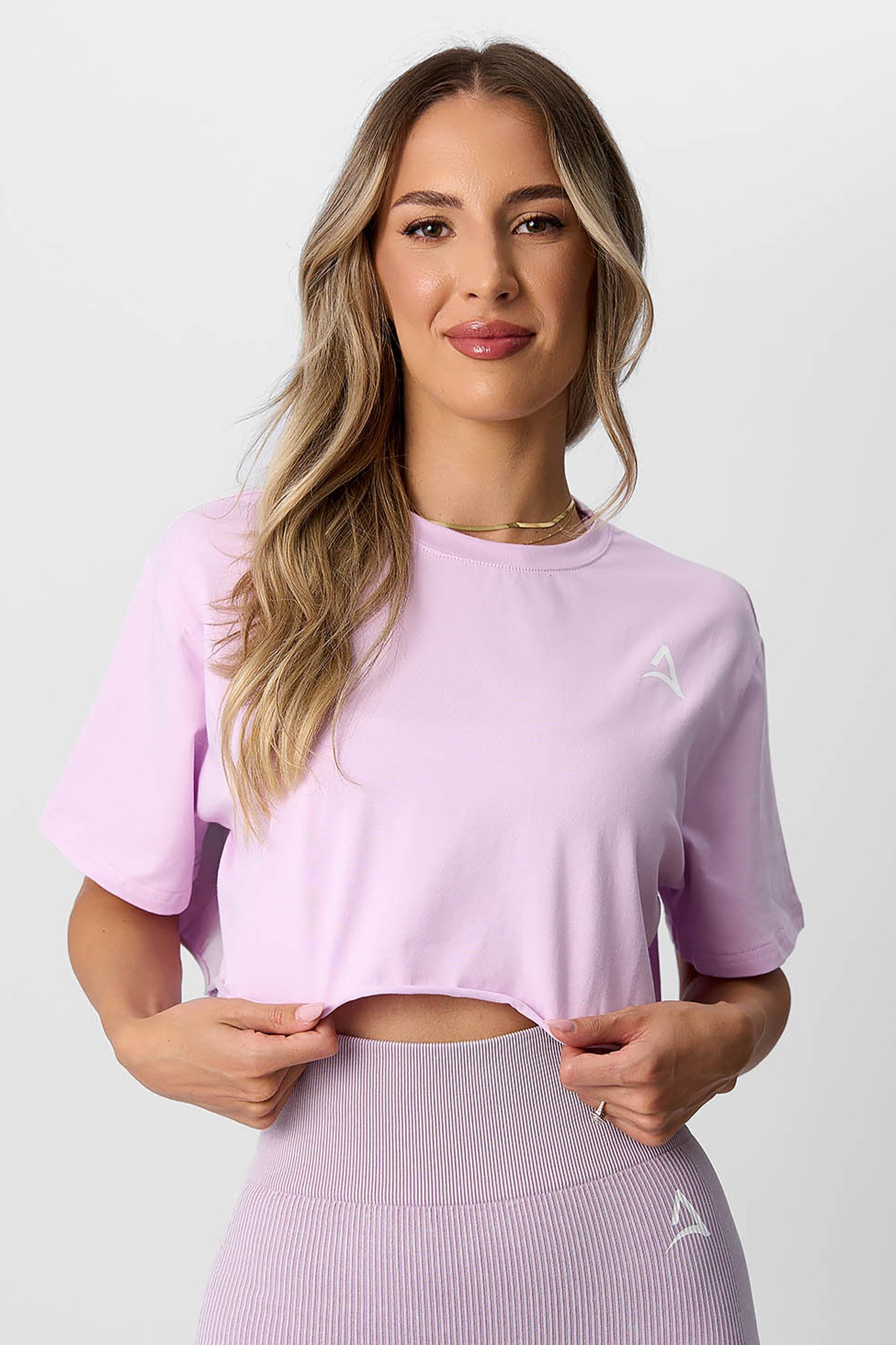 ABYFIT CROP T-shirt Lilac