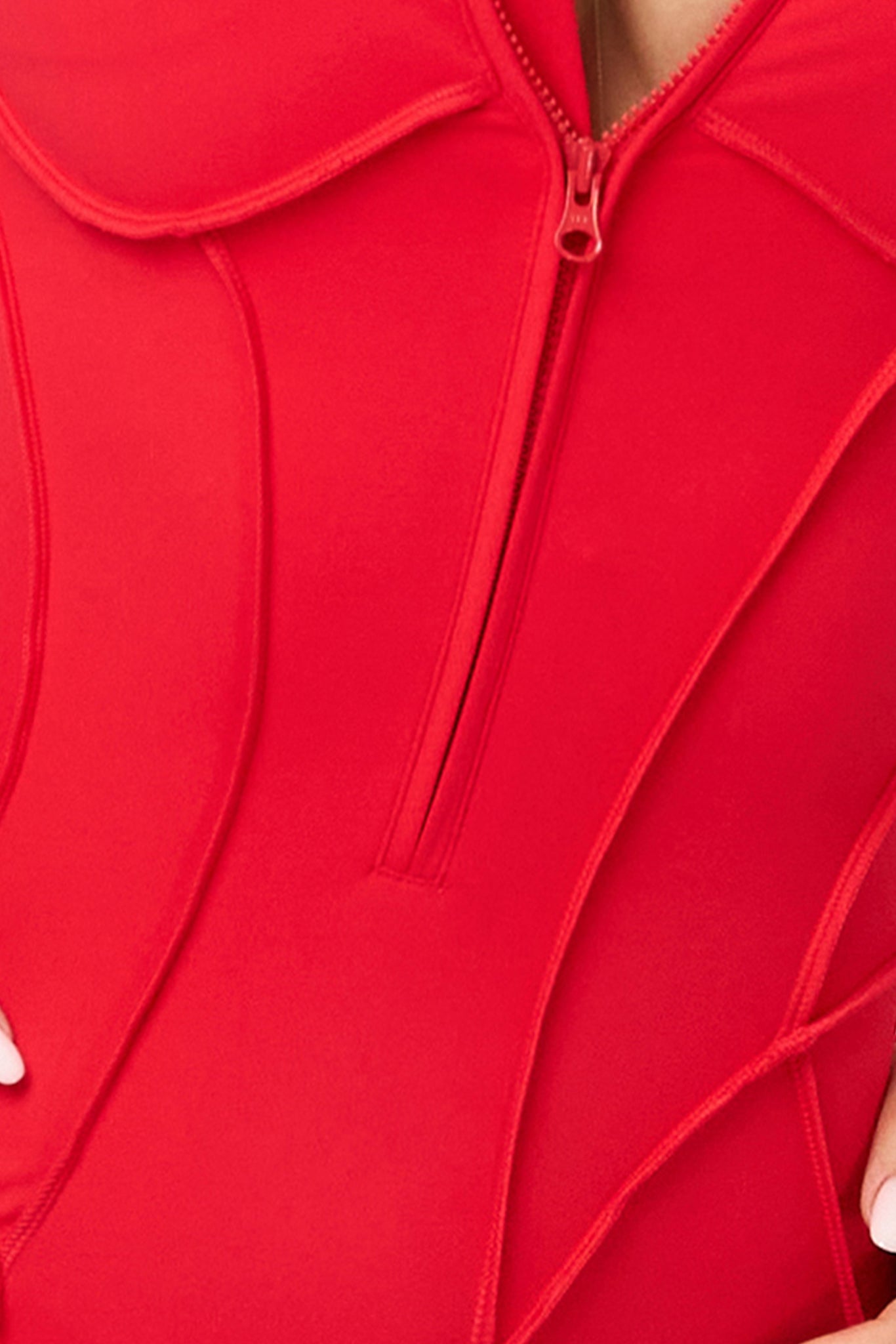 GLAM FIT LONG Jumpsuit Red