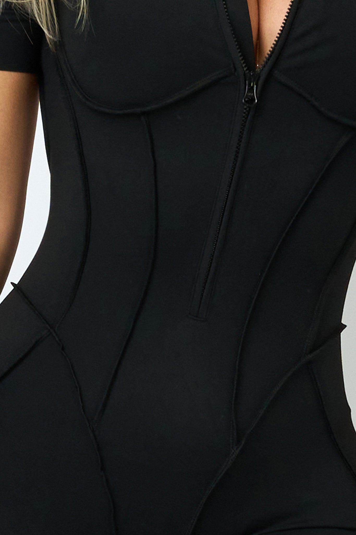 GLAM FIT SHORT Jumpsuit Black