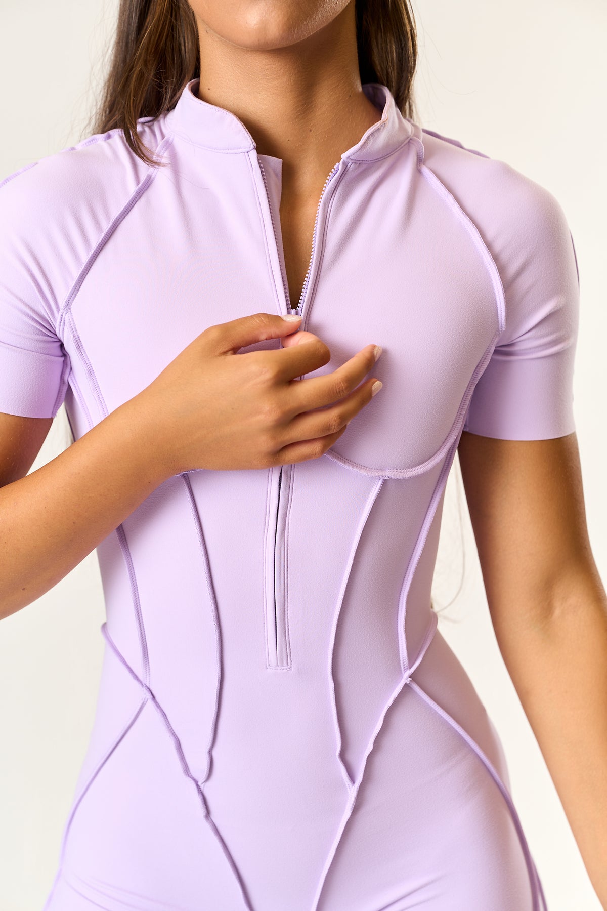 Jumpsuit GLAM FIT SHORT Lilac