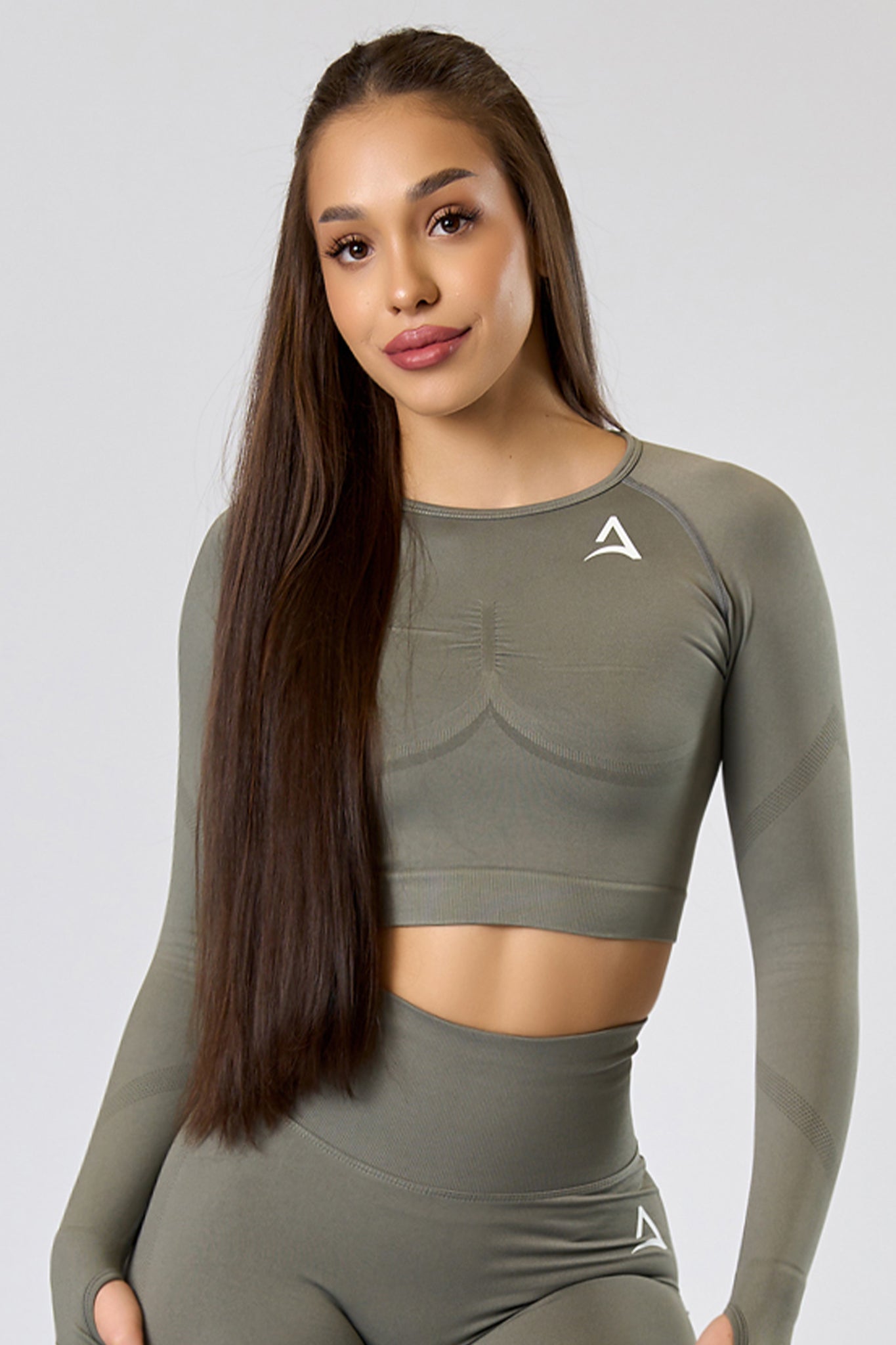 Top SEAMLESS LONG Grey
