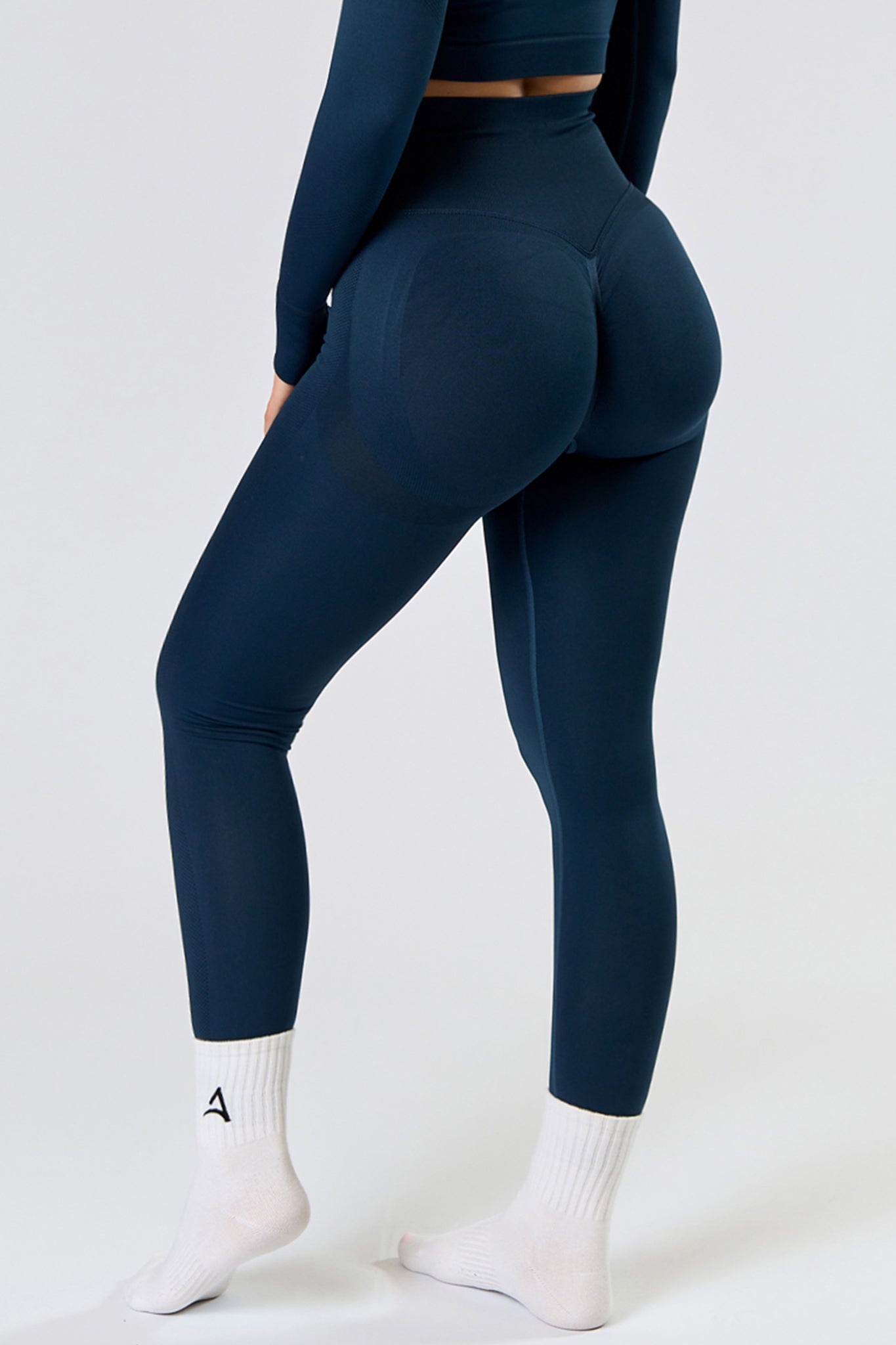 SEAMLESS LONG tights Petrol green