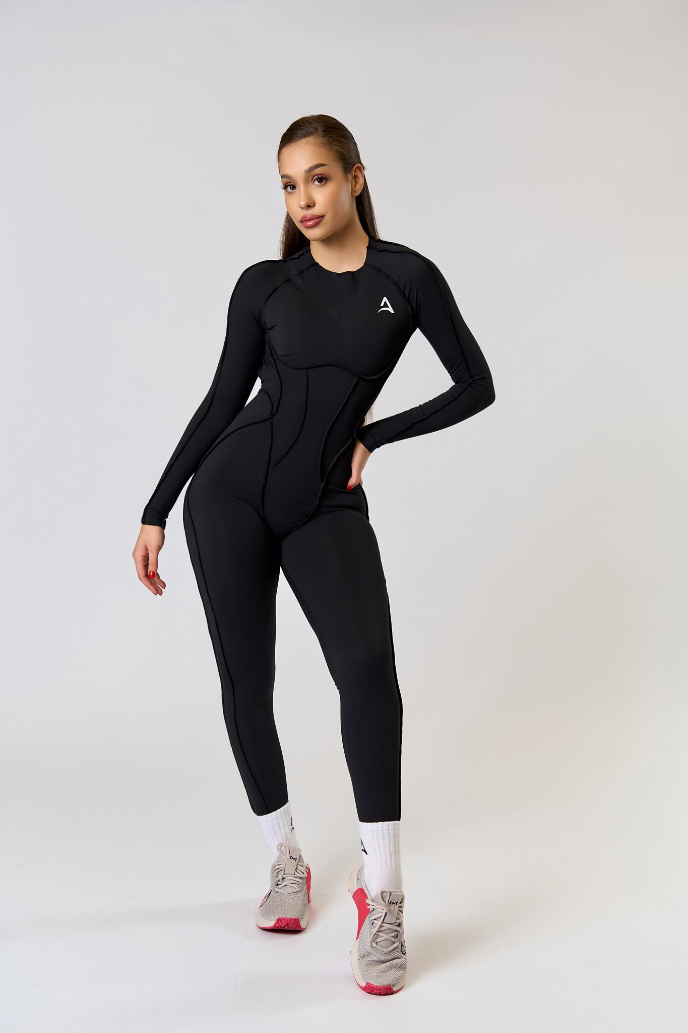 BODY TRACE LONG Jumpsuit Black