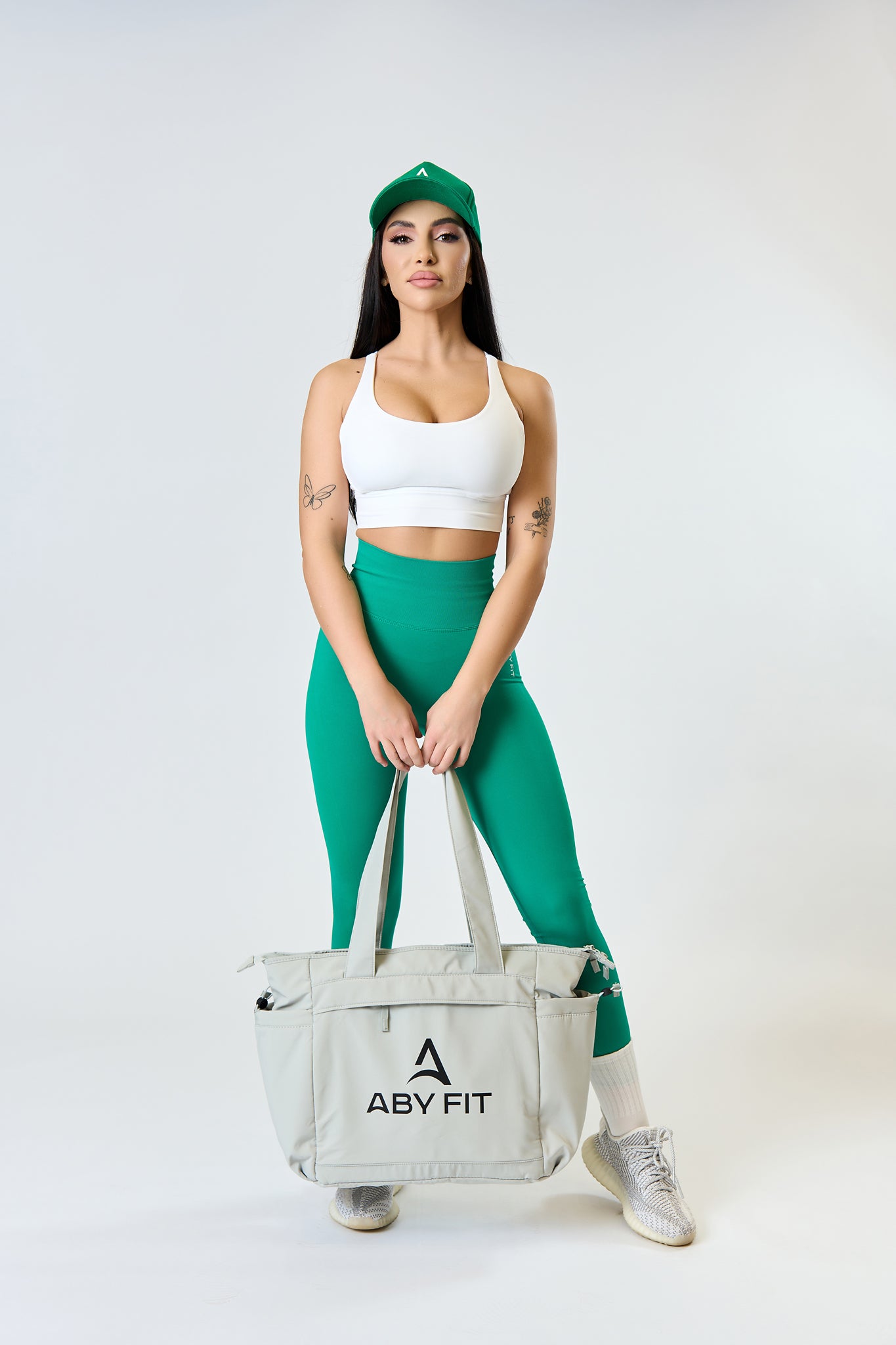 SEAMLESS LONG tights Petrol green