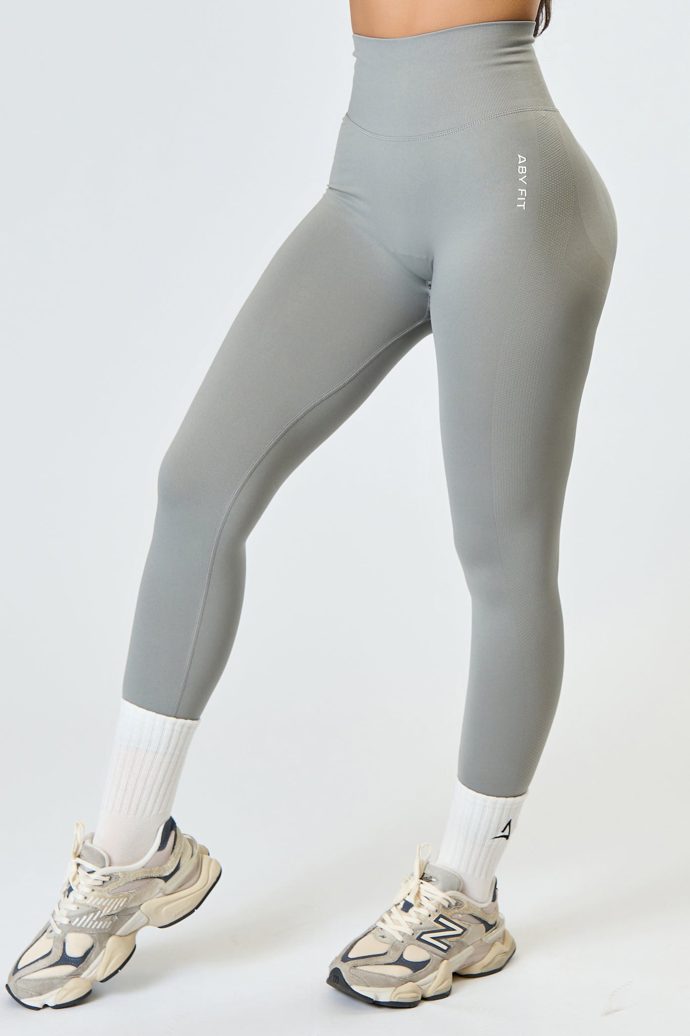 SEAMLESS LONG Tights Light grey
