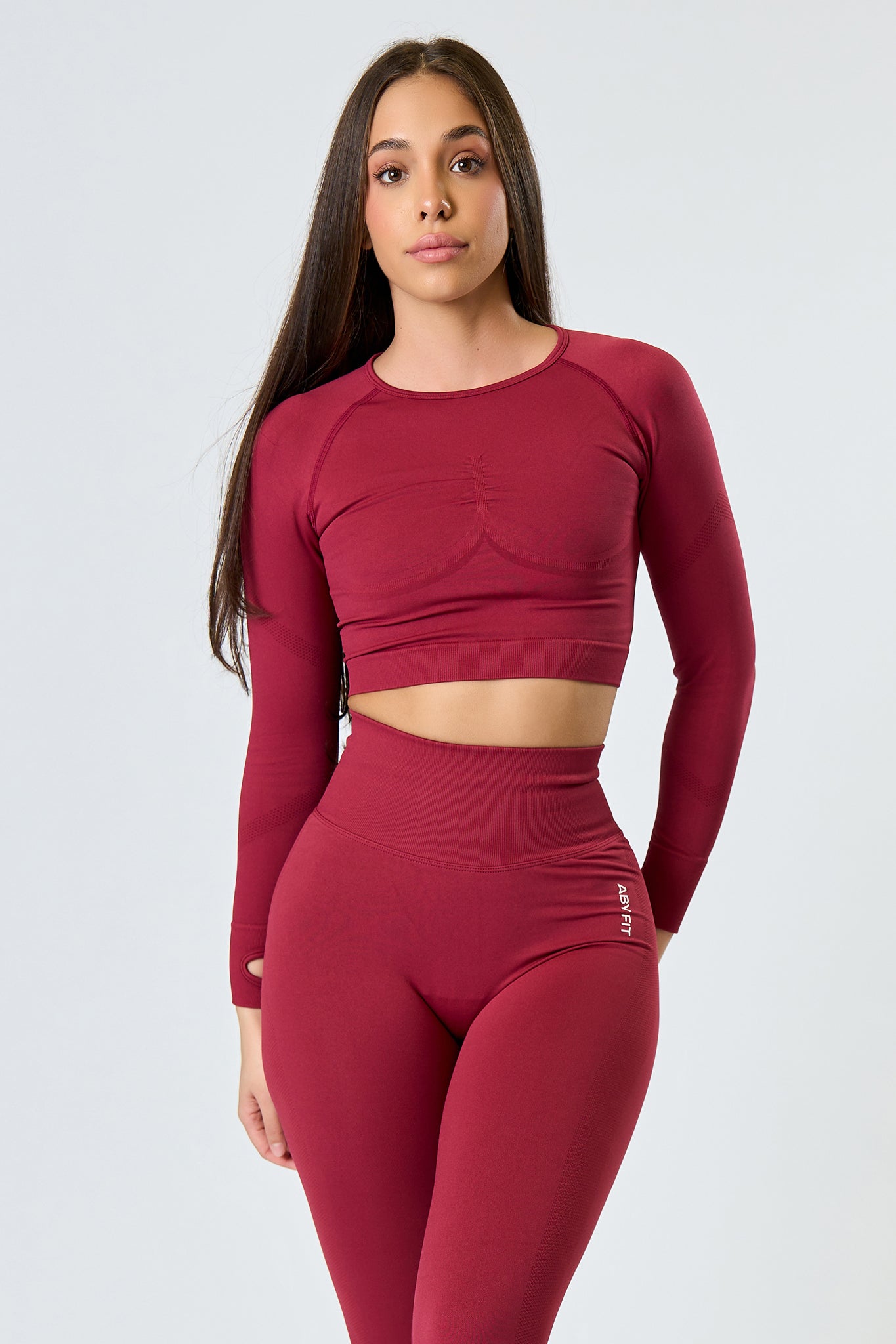SEAMLESS LONG Set Burgundy
