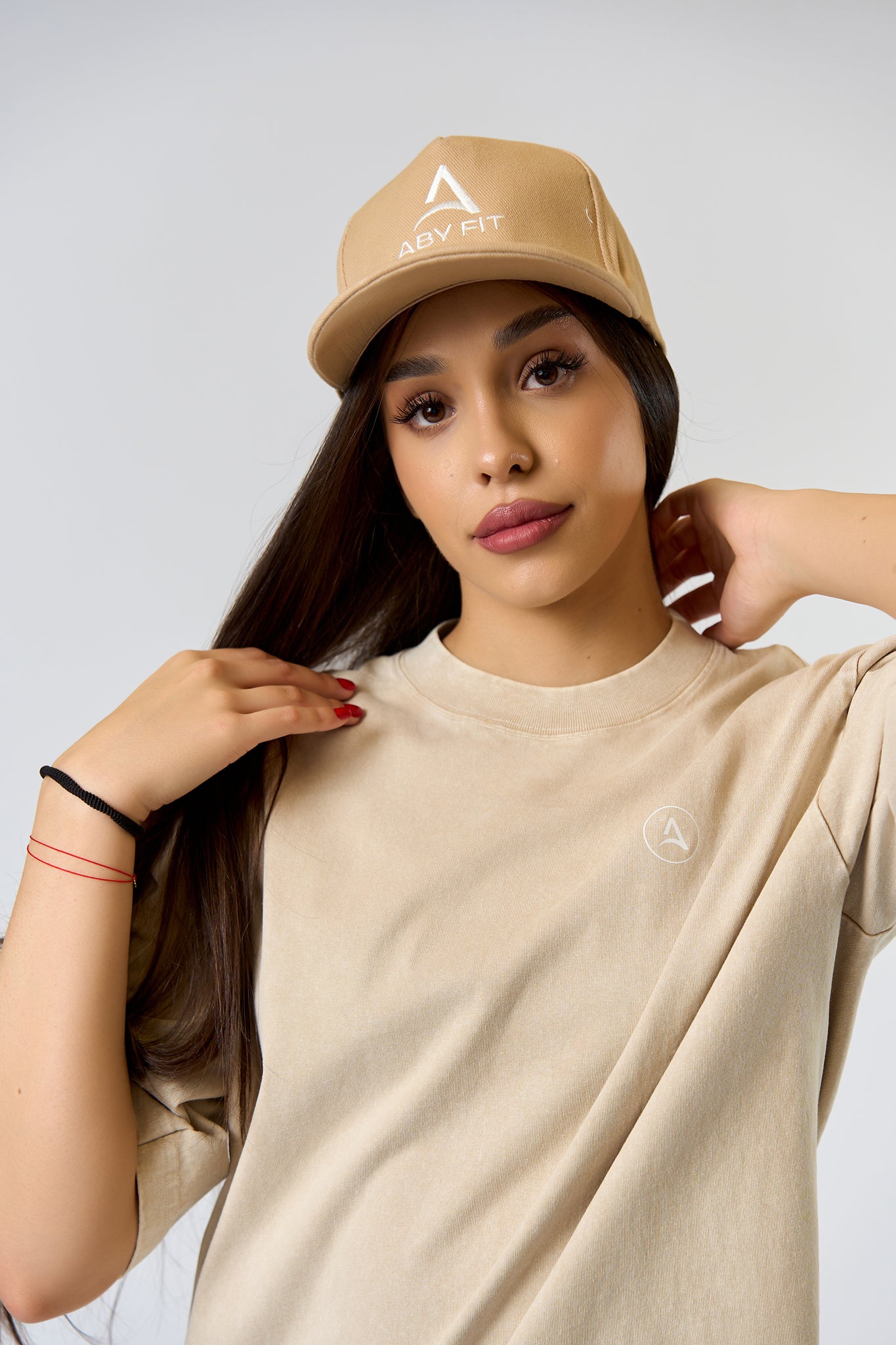 WHITE LOGO Beige cap