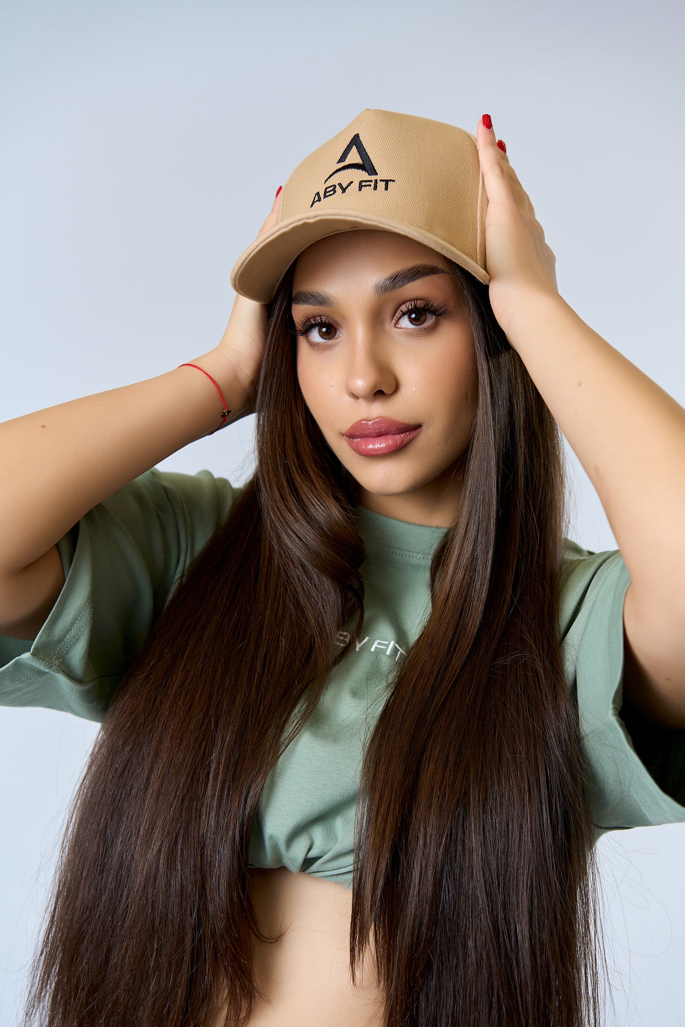 BLACK LOGO Beige cap