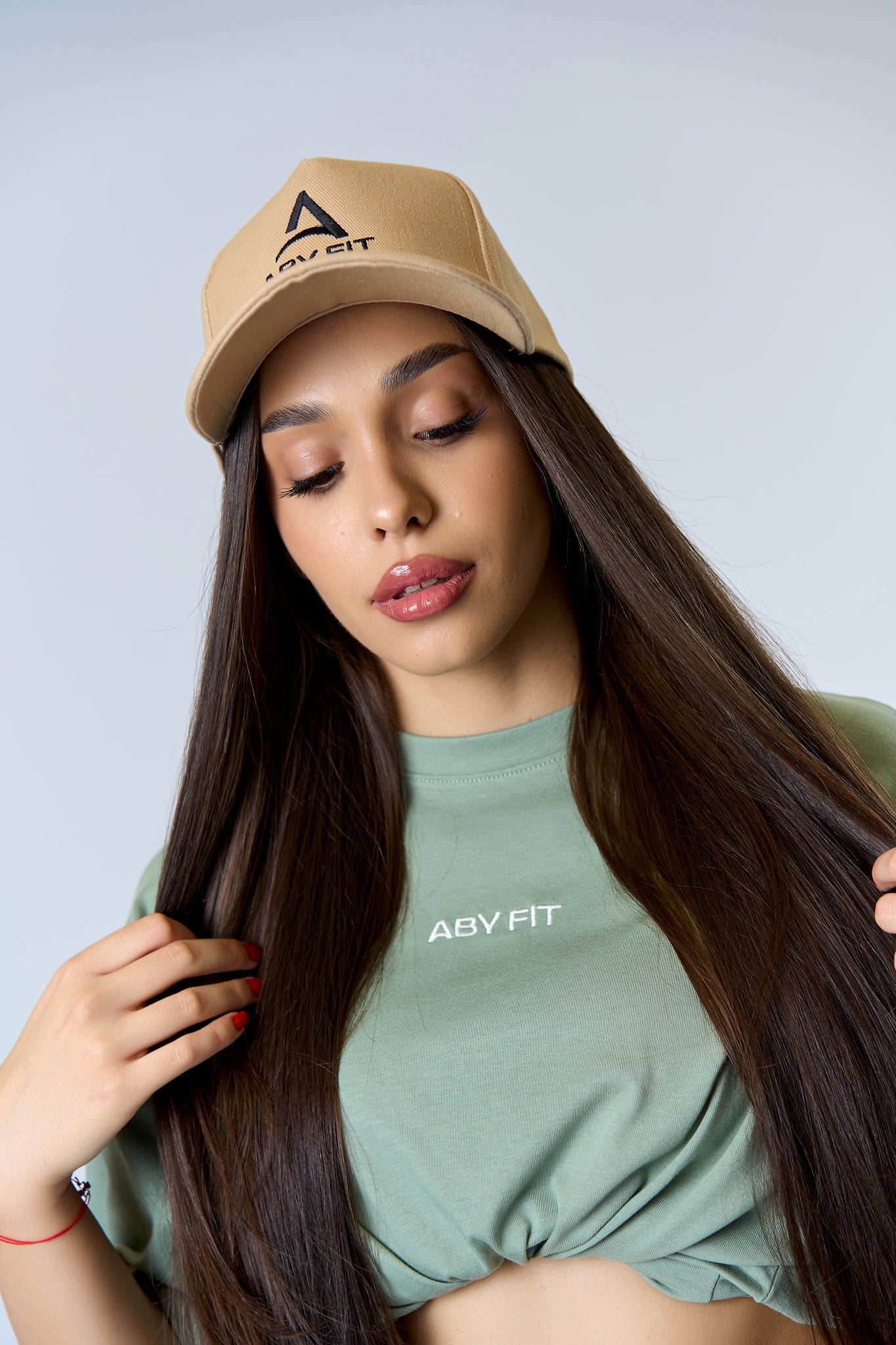 BLACK LOGO Beige cap