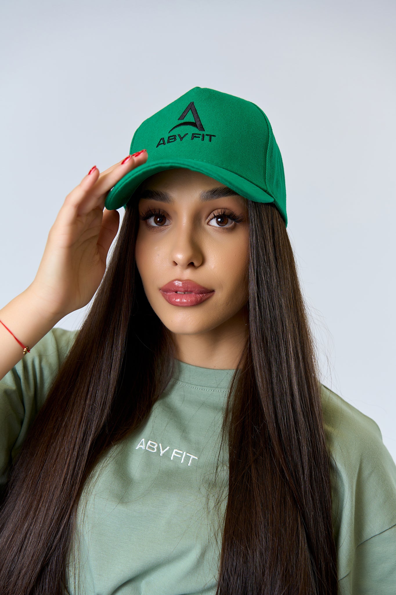 BLACK LOGO Green Cap