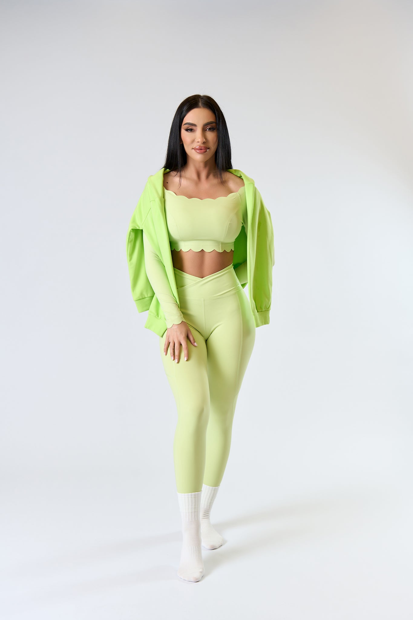 BELLE WAVES Set Light green