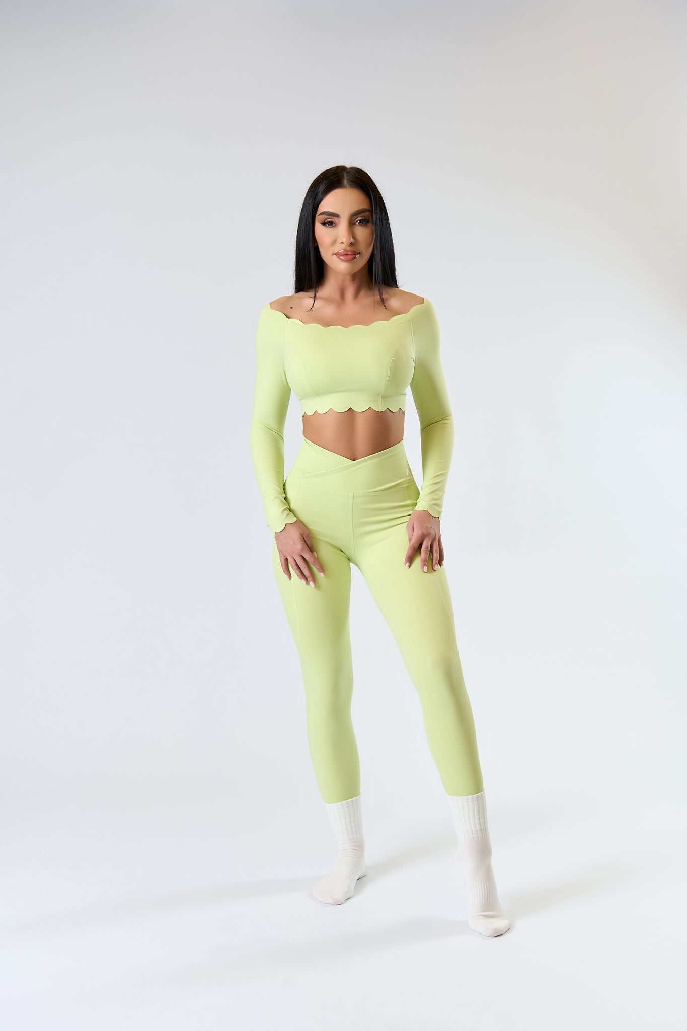 BELLE WAVES Set Light green