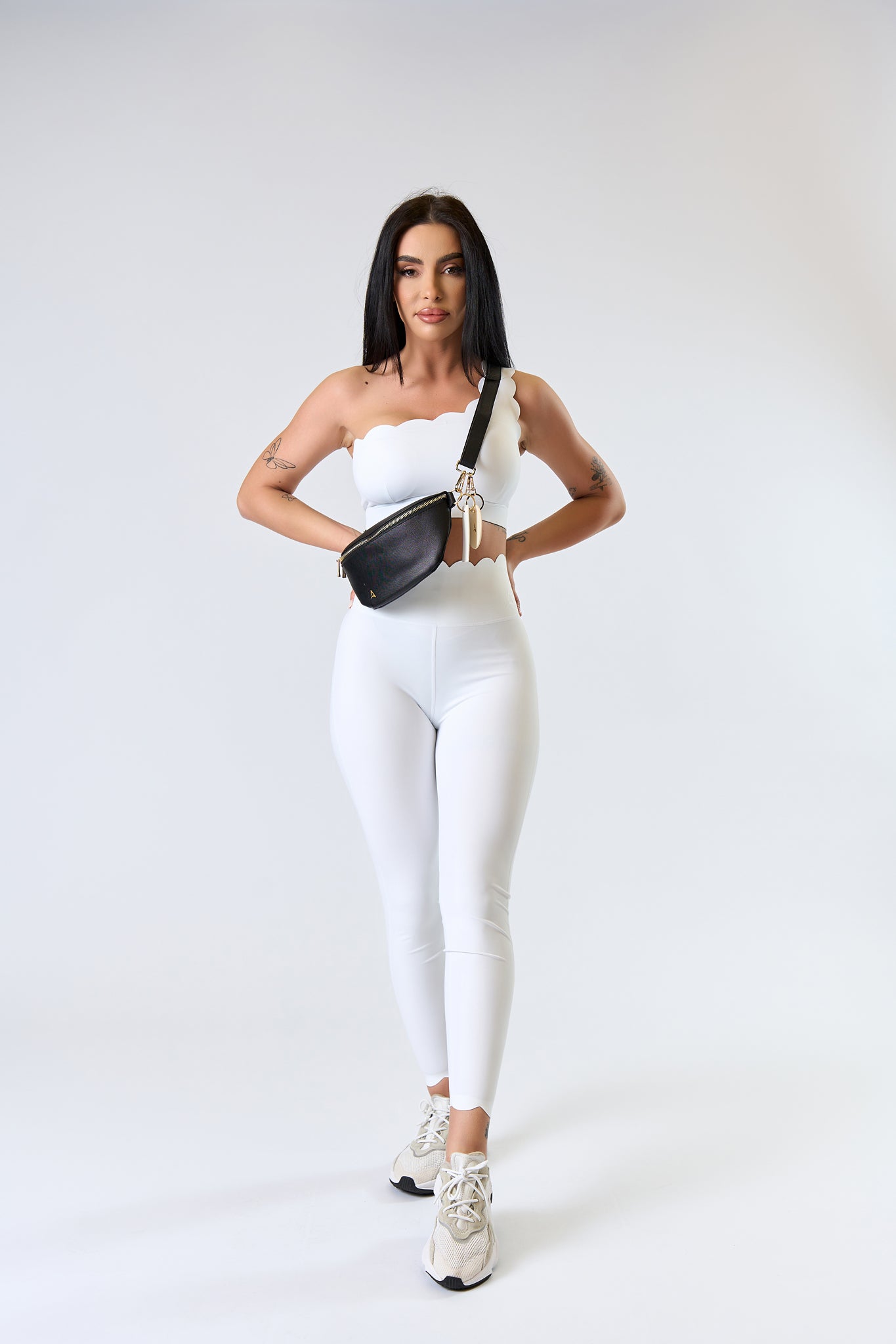 LUXE BELT Black Handbag