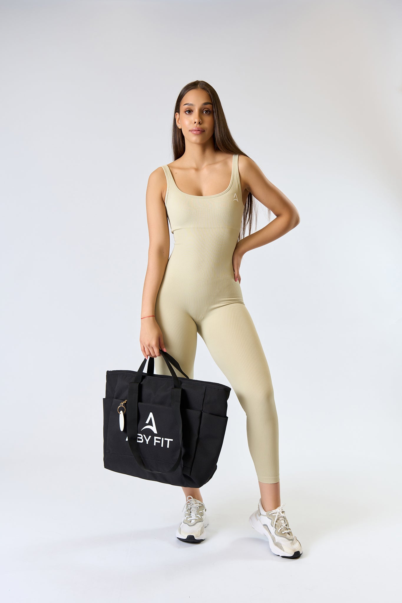 COZY FIT Jumpsuit Beige