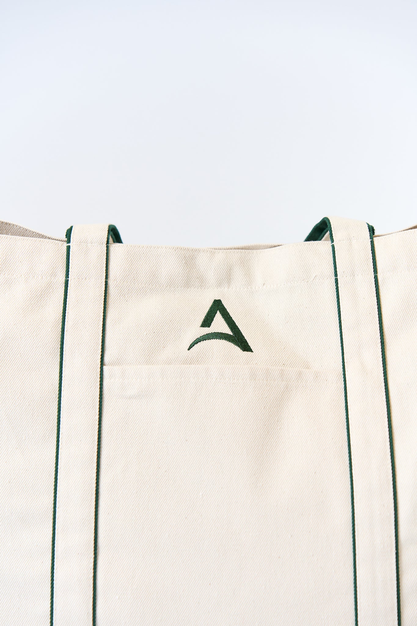 EVERYDAY TOTE Bag Nude with Green