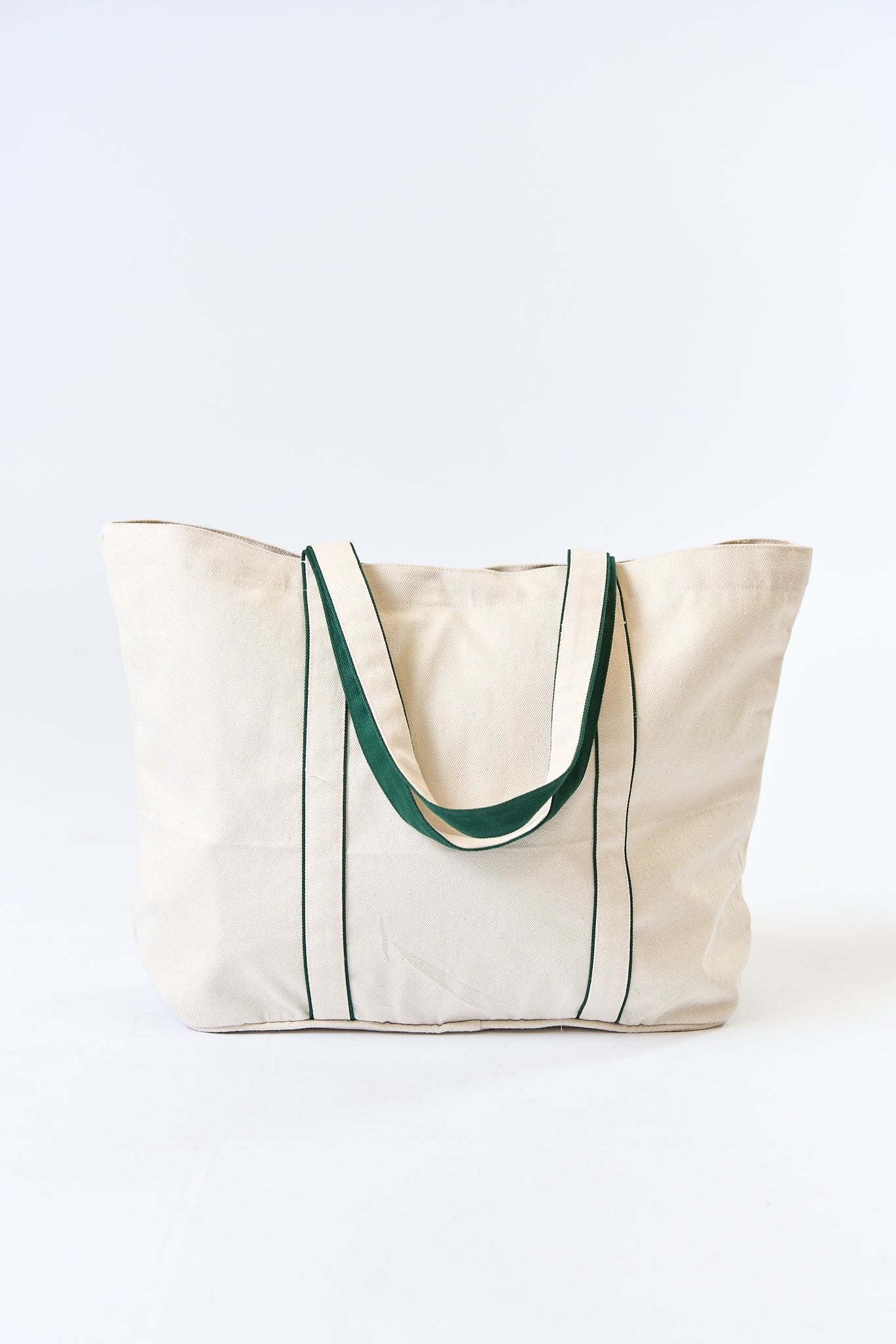 EVERYDAY TOTE Bag Nude with Green