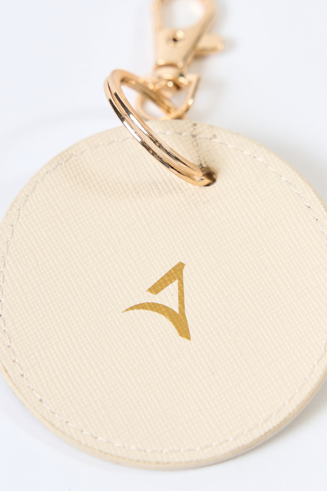 ROUND MATCH Keychain Nude