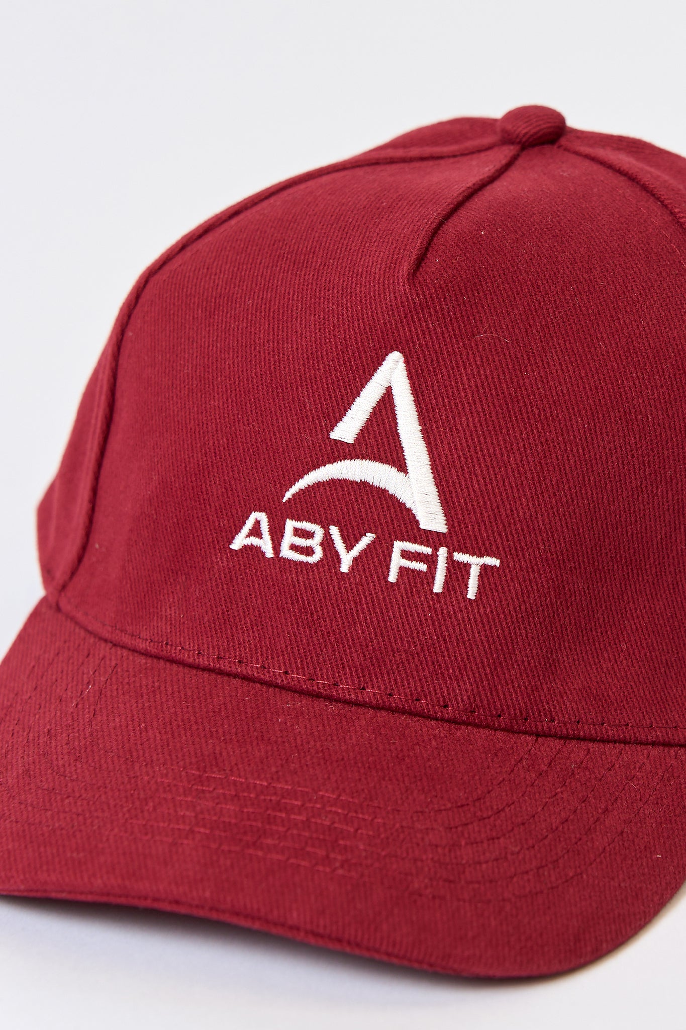 WHITE LOGO Cap Cherry